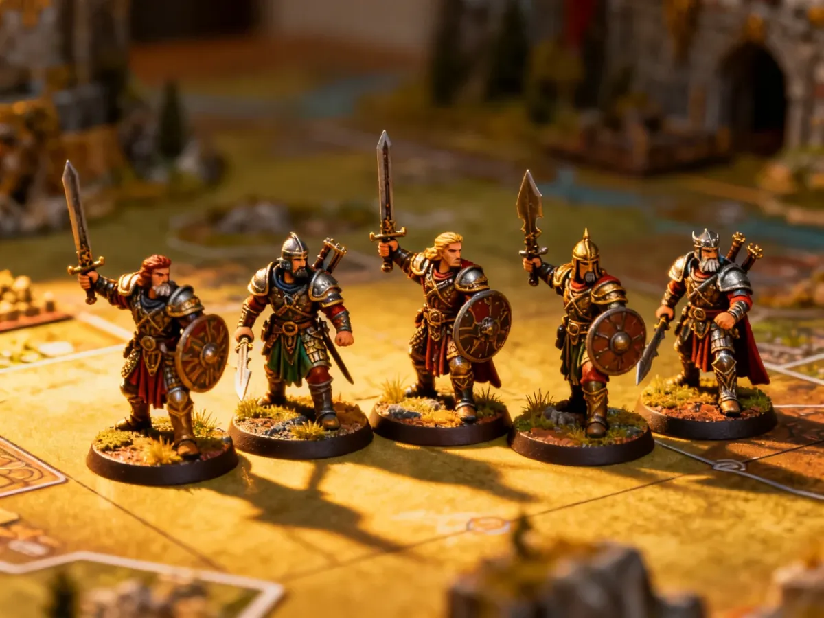 Szczegółowe figurki 28 mm podczas kameralnej potyczki fantasy