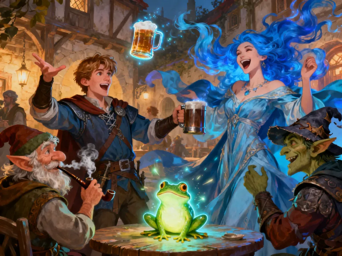 Komediowa drużyna poszukiwaczy przygód w świecie fantasy